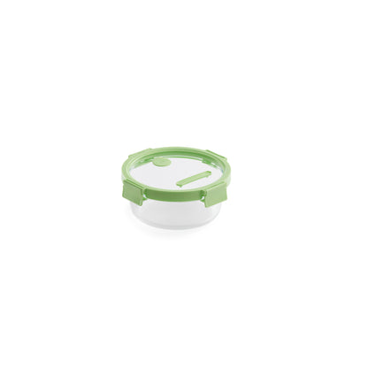 Glass Container Round, 950 ml - Green