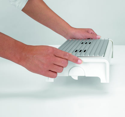 Food Warmer, 2 Burner, White/Grey Grill