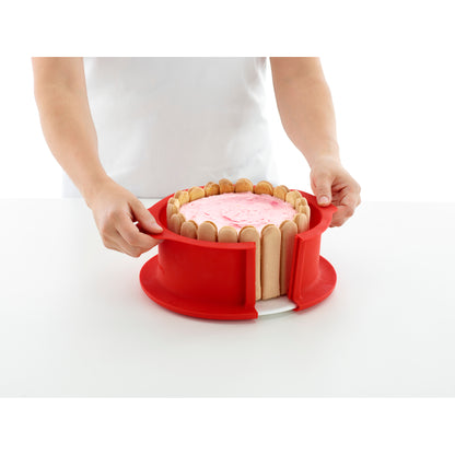 Charlotte Springform with plate, 18 cm - Red