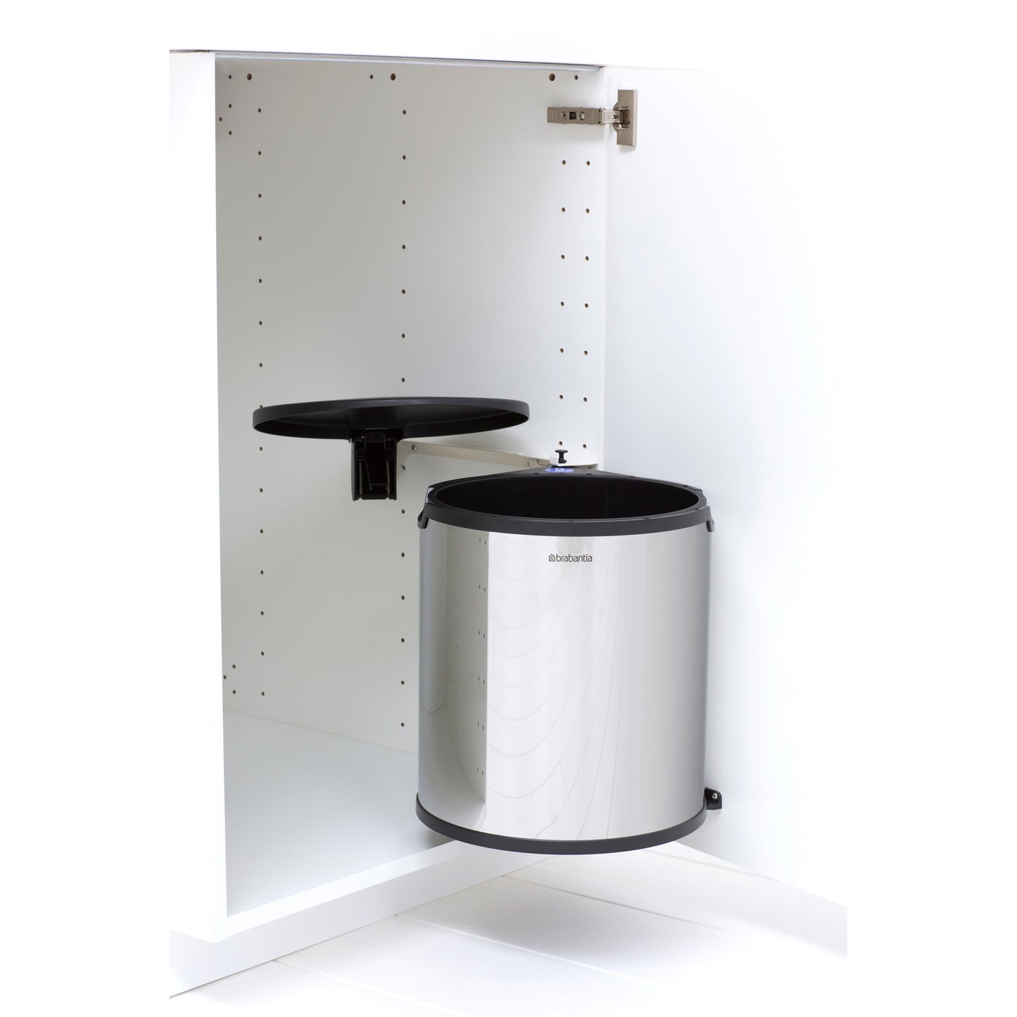 Built-In Bin 15 litre - Brilliant Steel