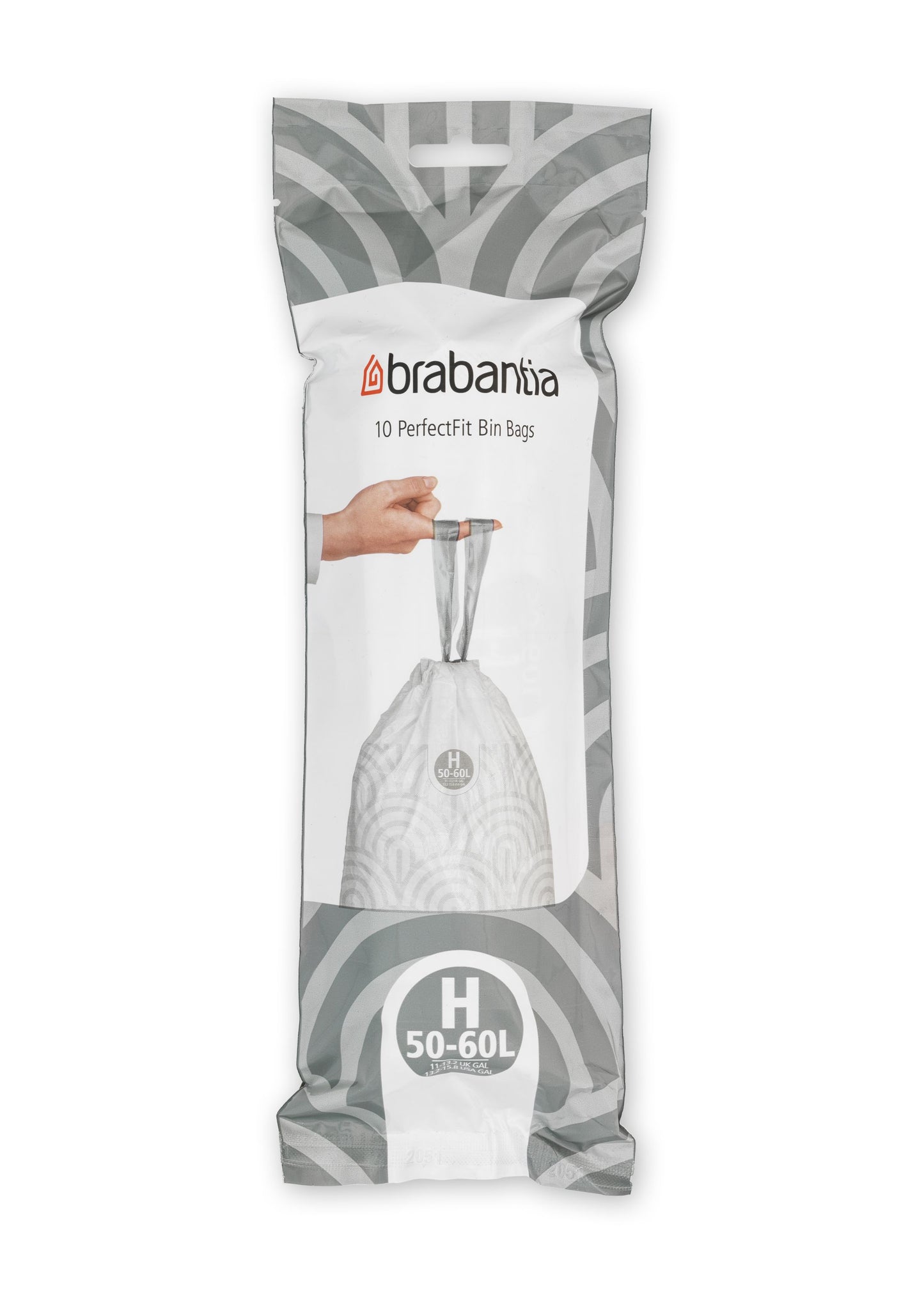 PerfectFit Bin Bags Code H (50-60 litre), Roll with 10 Bags