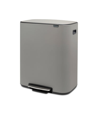Bo Pedal Bin 60 litre - Mineral Concrete Grey