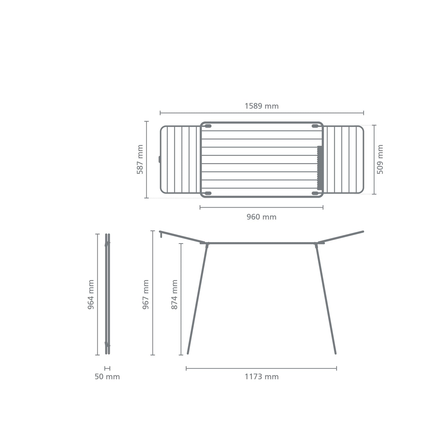 HangOn Drying Rack Too, 18 metres - White