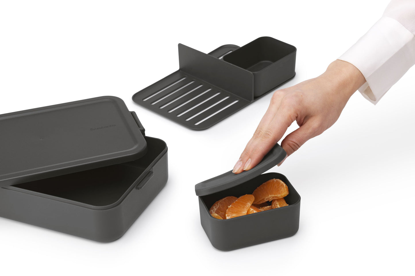 Make & Take Lunch Box Bento, Large - Dark Grey