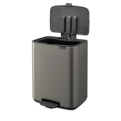 Bo Pedal Bin 12 Litre - Platinum