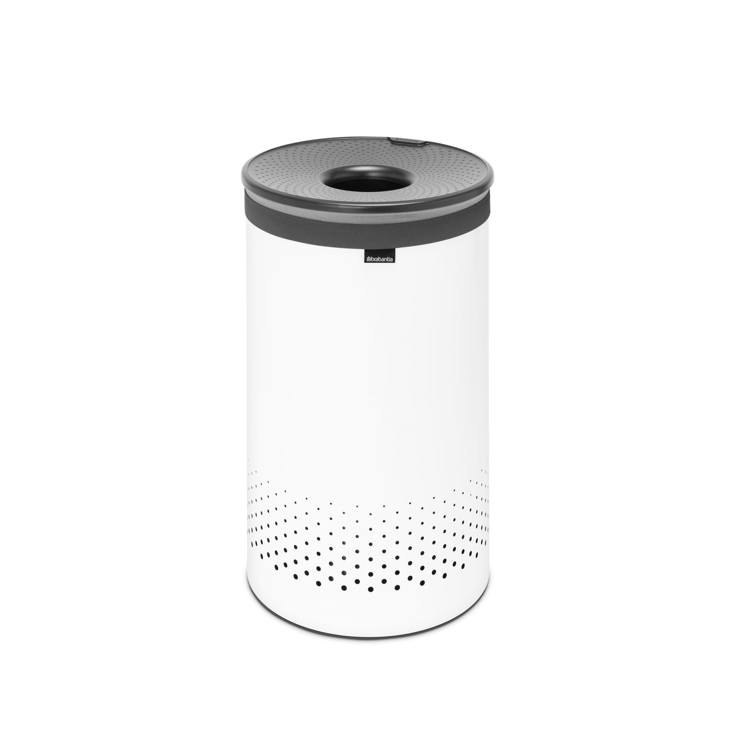 Laundry Bin 60 litre - White with Dark Grey Lid