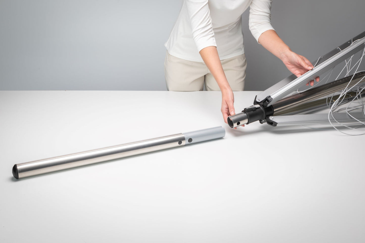 Rotary Dryer, Lift-o-Matic 4-arm 40m (SP) - Metallic Grey