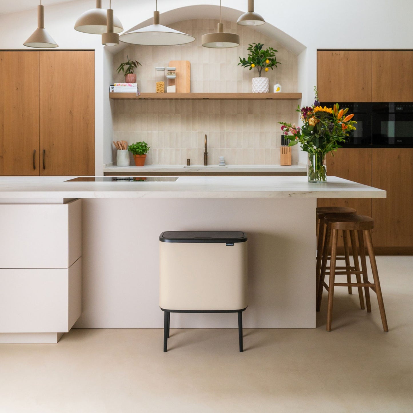 Bo Touch Bin 36 litre - Soft Beige