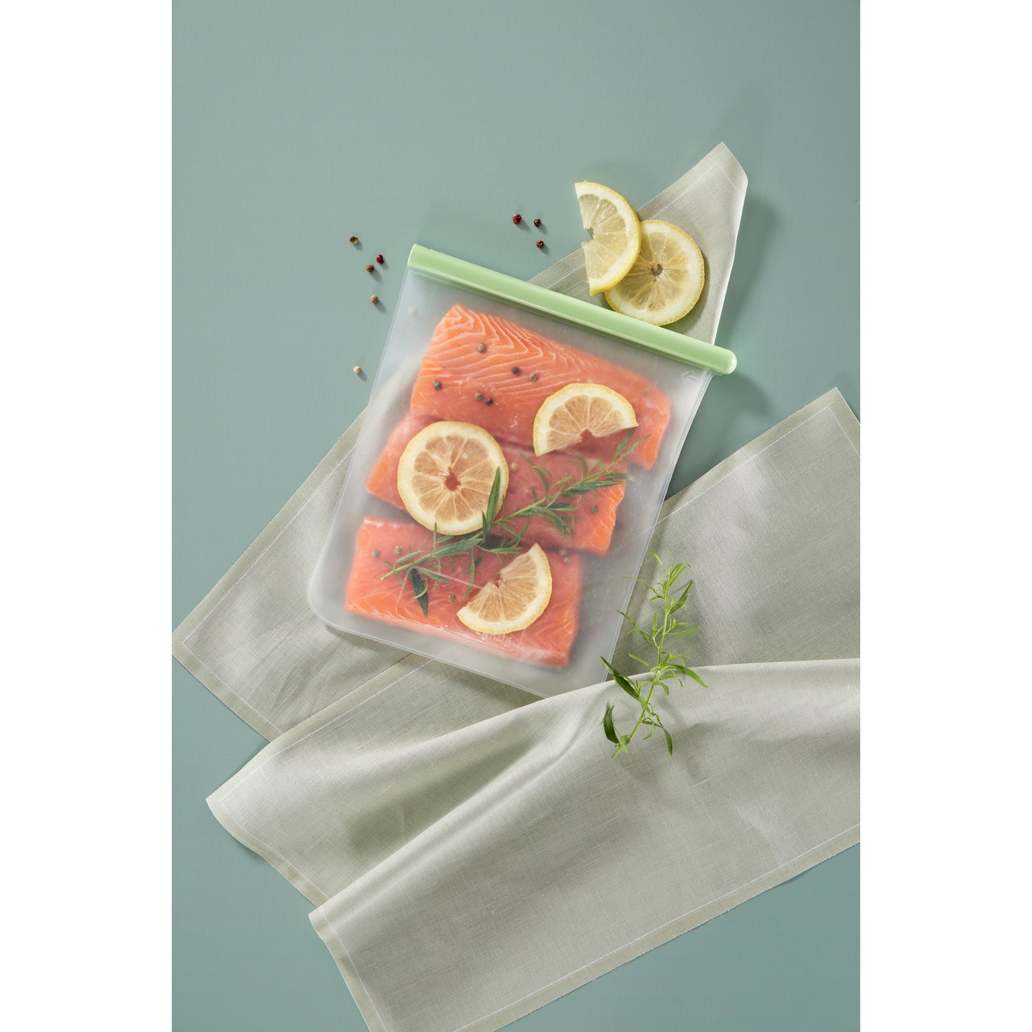 Flat Reusable Bag L - Green