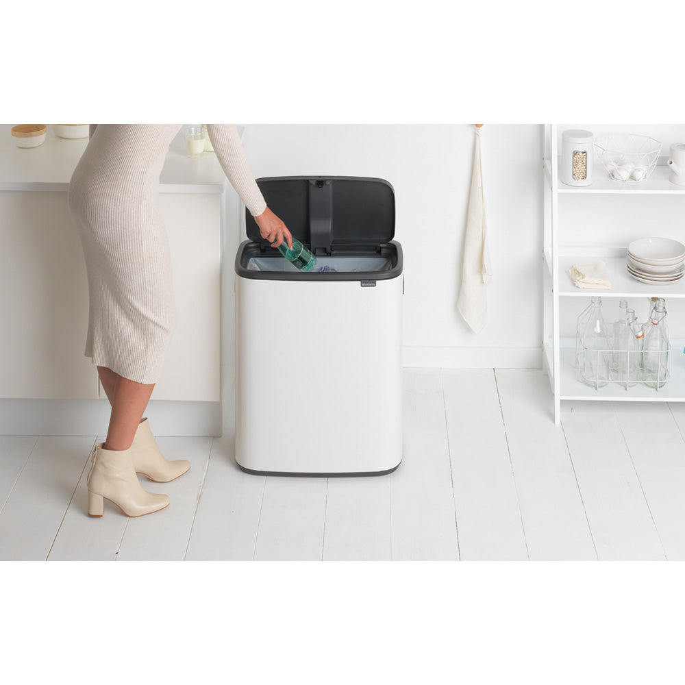 Bo Touch Bin 60 litre - White