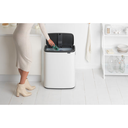 Bo Touch Bin 60 litre - White