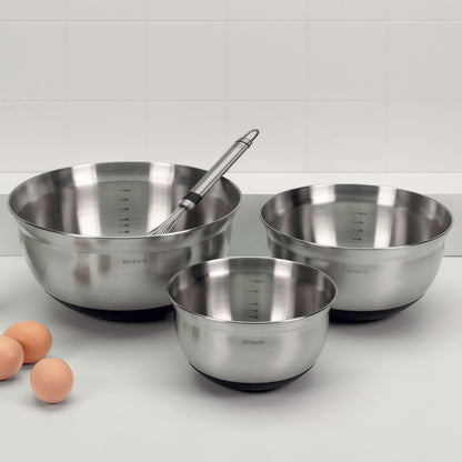 Mixing Bowl Set (1L, 1.6L, 3L) Matt