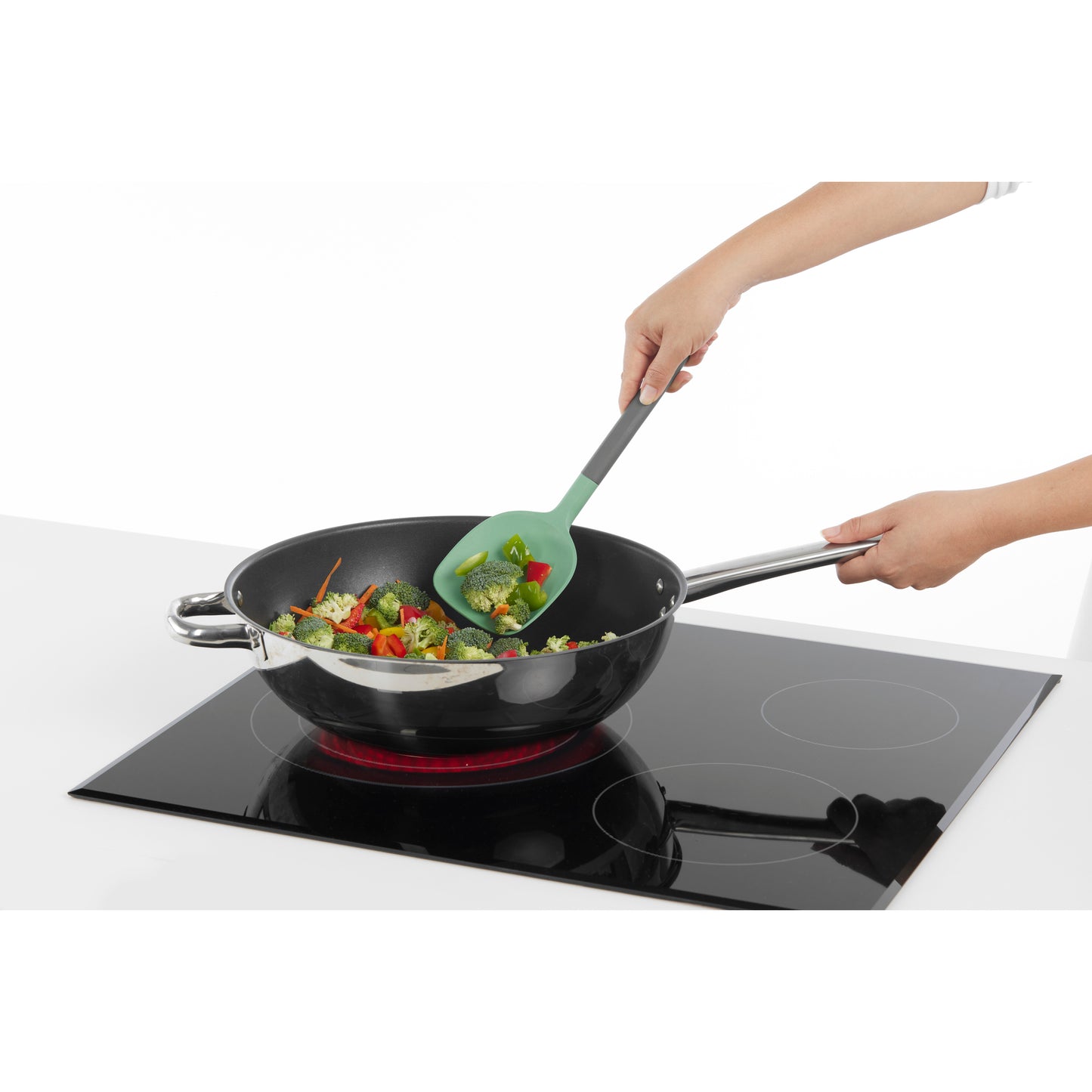 Non-Scratch Wok Spatula - Green