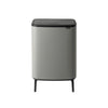 Bo Touch Bin Hi 60 litre - Mineral Concrete Grey
