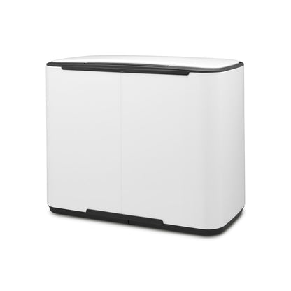 Bo Pedal Bin 11 + 23 Litre - White