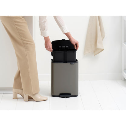 Bo Pedal Bin 12 Litre - Platinum