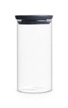 Stackable Glass Jar 1.1 litre - Dark Grey Lid