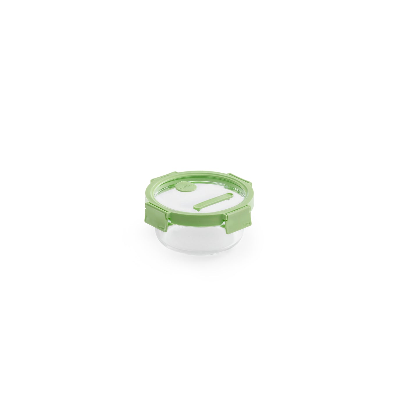 Glass Container Round, 650 ml - Green