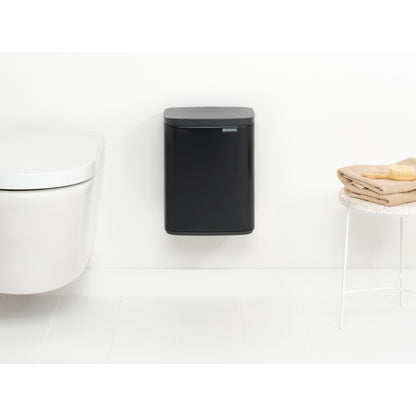 Bo Waste Bin 7 litre - Matt Black
