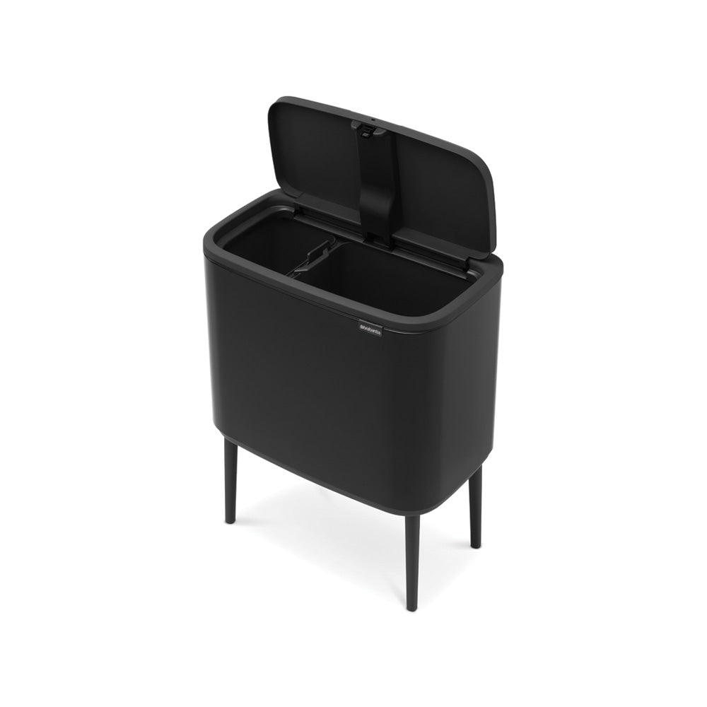 Bo Touch Bin 11 + 23 Litre - Matt Black