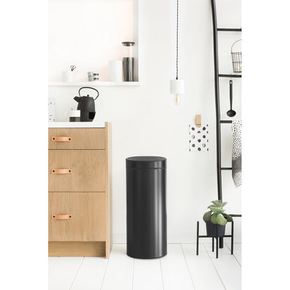 Touch Bin New 30 Litre - Matt Black