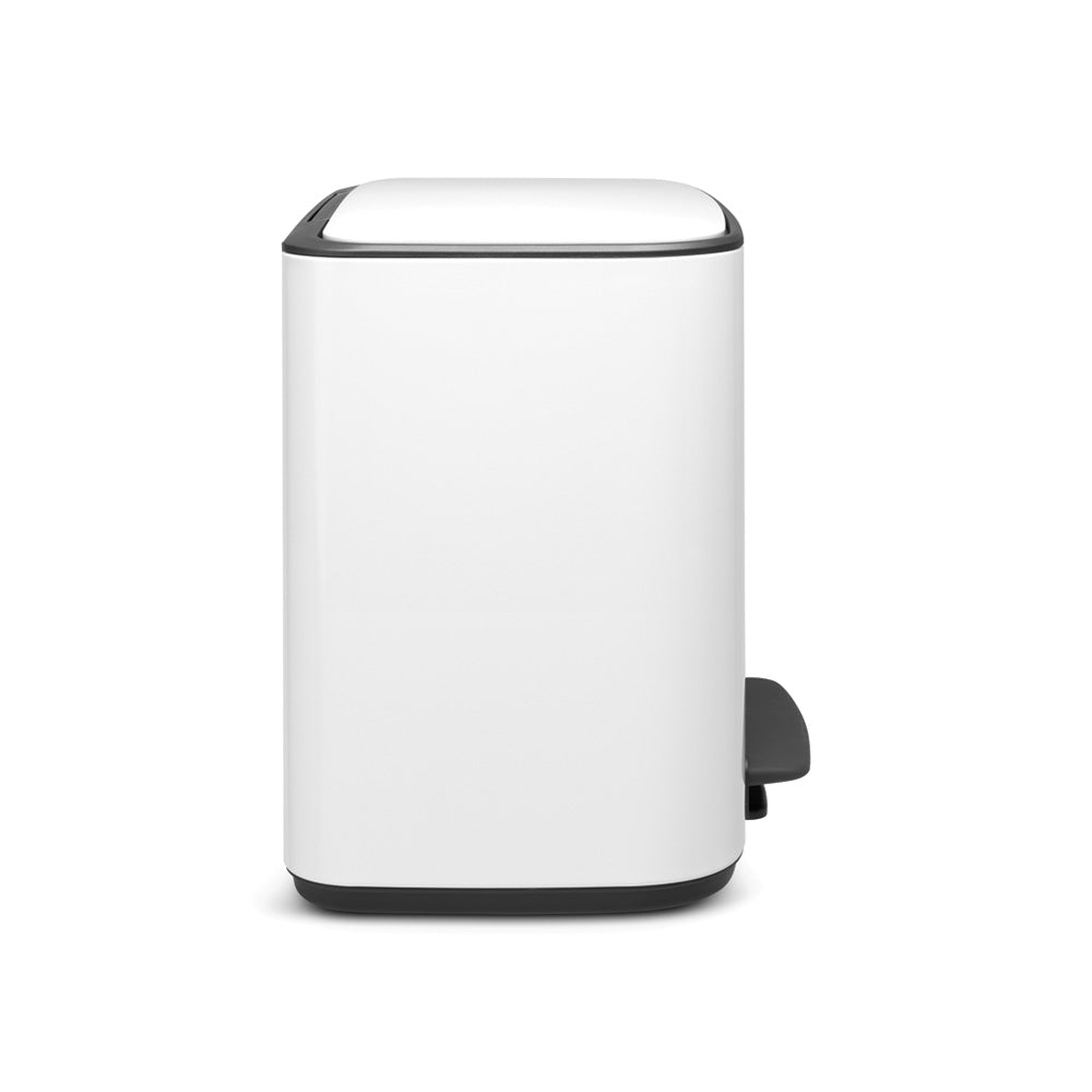 Bo Pedal Bin 11 + 23 Litre - White