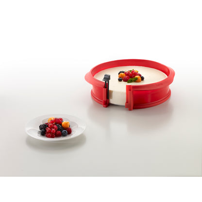 Duo Springform with plate - 23cm - Red