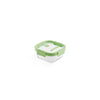 Glass Container Square, 800 ml - Green