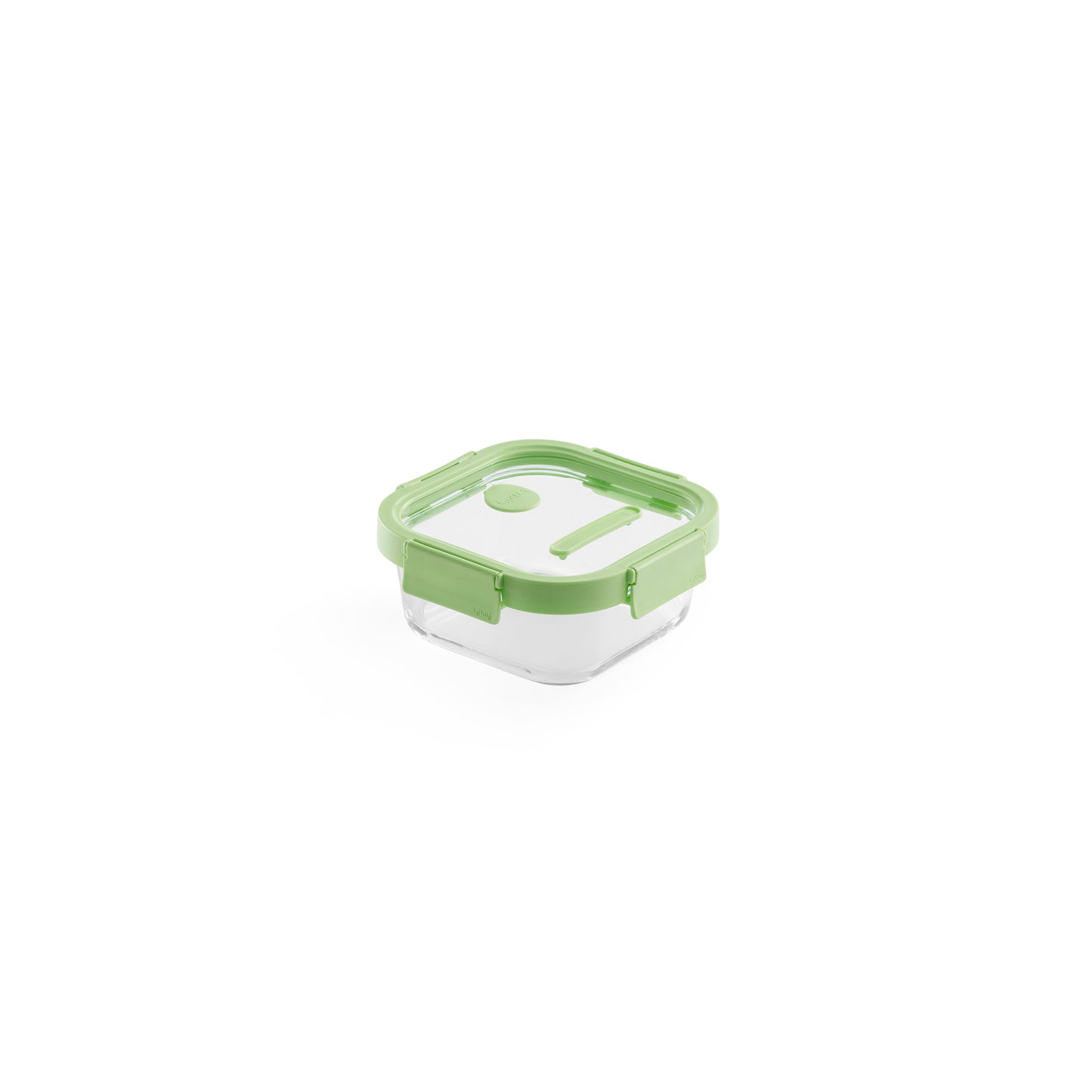 Glass Container Square, 800 ml - Green