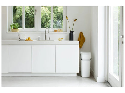 Sort & Go Waste Bin 40 litre - White