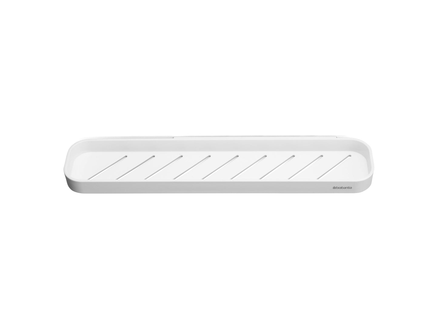 MindSet Shower Shelf with Squeegee - White