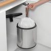 Built-In Bin 15 litre - Brilliant Steel