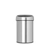 Touch Bin 3 Litre - Matt Steel.