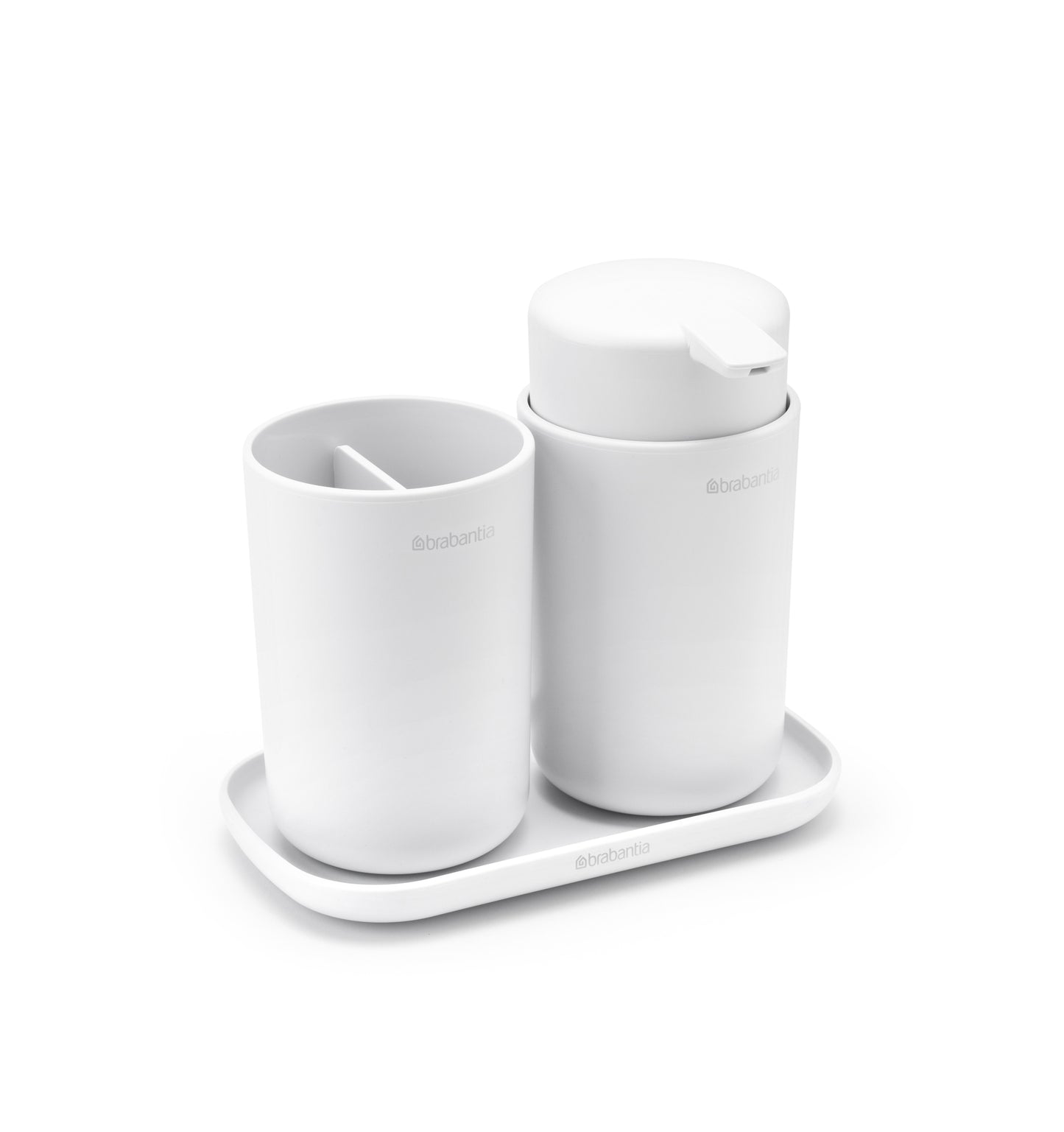 Bathroom Accessory Set of  3 - White