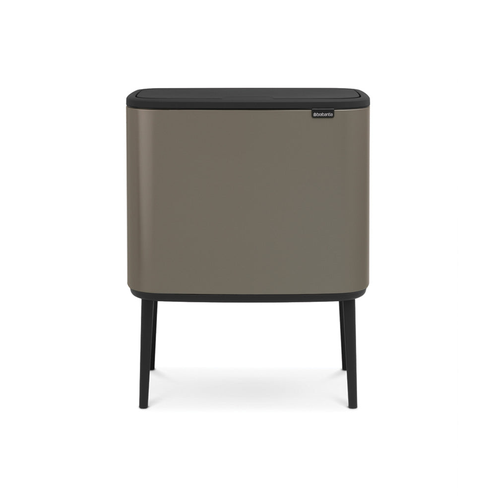 Bo Touch Bin 3 x 11 litre - Platinum