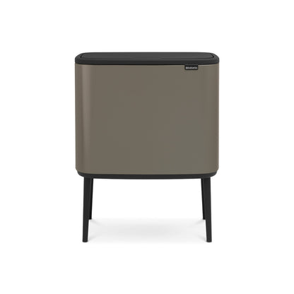 Bo Touch Bin 3 x 11 litre - Platinum