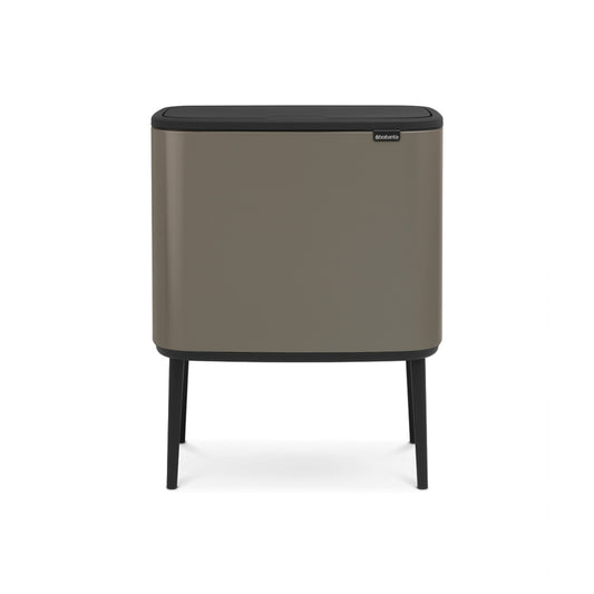 Bo Touch Bin 3 x 11 litre - Platinum