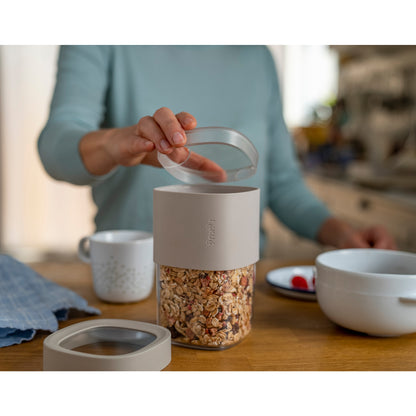 3pc Flip Storage Containers - Beige