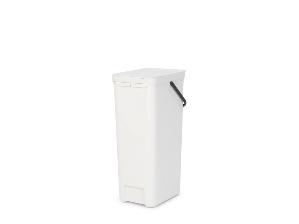 Sort & Go Waste Bin 40 litre - White