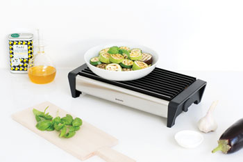 Food Warmer, 2 Burner, Matt Steel/Black Grill