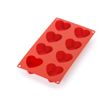 Heart Mould - 8 cav - Red