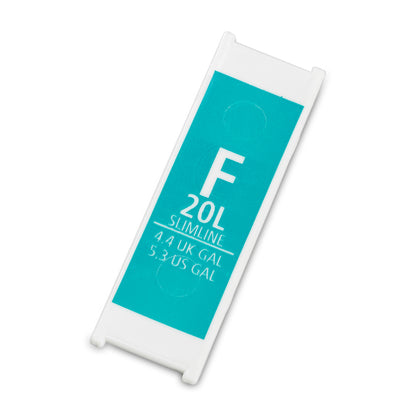 Replacement Plastic Capacity Tag Code F / 20 litre - Arctic Blue