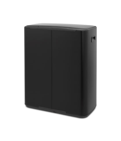 Bo Pedal Bin 60 litre - Matt Black
