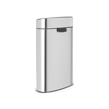 Touch Bin New Recycle 10 + 23 litre - Matt Steel Fingerprint Proof