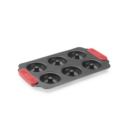 Non-Stick Doughnuts Mould, 6 Hole - Grey