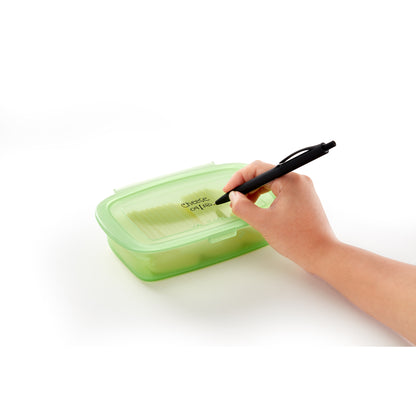 3pc Reusable silicone Boxes - Green