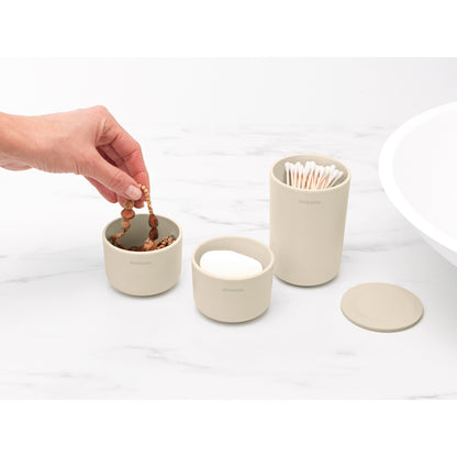 ReNew Storage Pots Set of 3 - Soft Beige