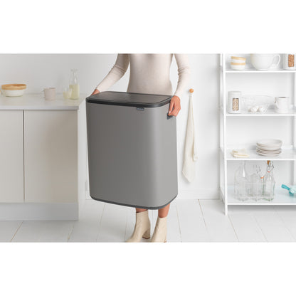 Bo Touch Bin 60 litre - Mineral Concrete Grey