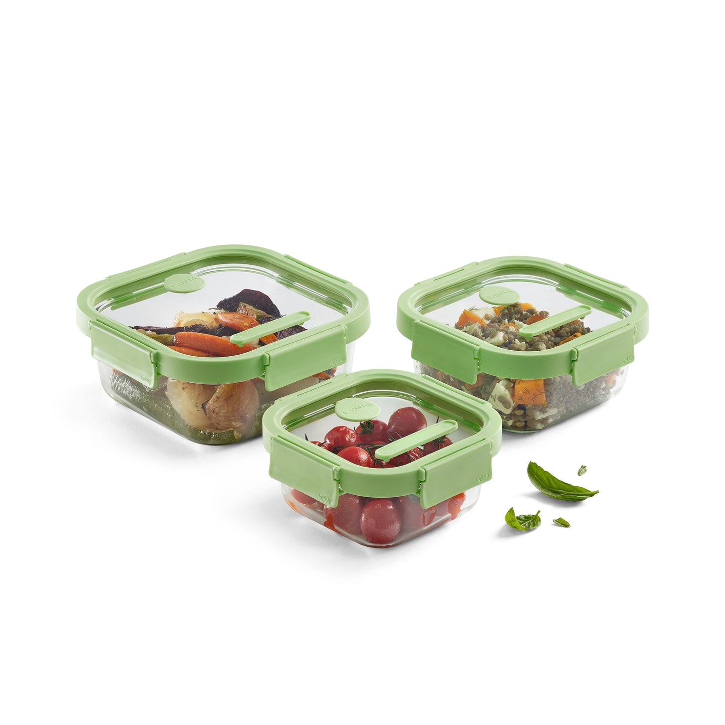 Flip Storage Food Container Medium - Green