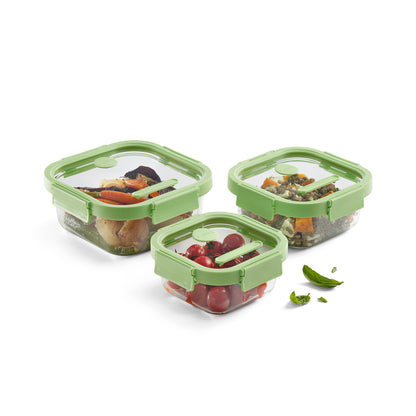 Flip Storage Food Container Medium - Green